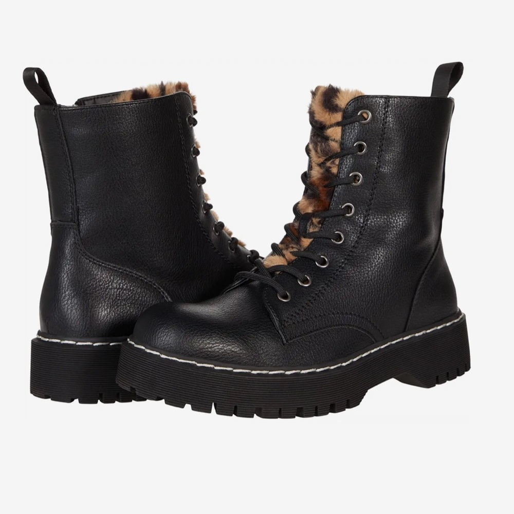 UNIONBAY Hayden boot/Color:Black/Leopard. New No Box no tag.
